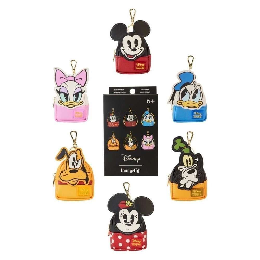 Disney Loungefly Mickey and Friends Mini-Backpack Mystery Key Chain